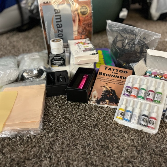 Tattoo Kit with Ink Set and Guide - Picture 3 of 10